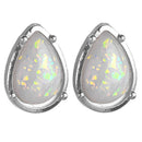 Ear Dangle Drop Earrings for Women White Fire Opal Trendy Women Jewelry   Z