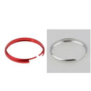 2x Metal Smart Key Fob Cover Ring Rim Trim Cover for Mini Cooper One Countryman