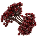 20-mini Branch Artificial Berries Christmas Wedding Bouquet Wreath Red