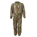 Breathable Leafy Camo Hooded Stretchy Ghillie Suits Clothes Jacket Pants for