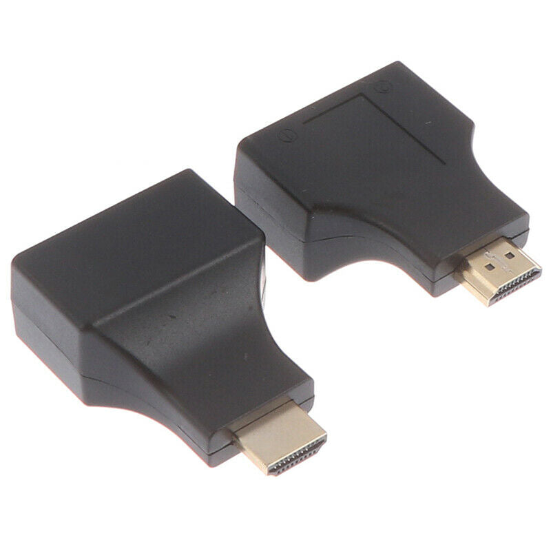1Pair HDMI DualRJ45 CAT5E CAT6 ZTP LAN Ethernet HDMI Extender Repeater AdapterOZ