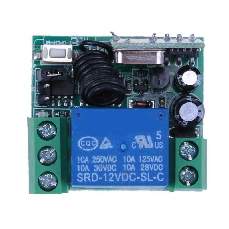 Wireless Remote Control 12V 1 Channel One Way Relay Remote Module RC Switch