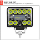 1Pcs 3inch 54W 19LED Work Light Bar Spot Beam Driving Off Road SUV ATV 7000K Hn