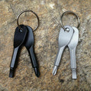 4pcs Outdoor Multifunctional Pocket Mini Tool Screwdriver with Key Metal Ke B3P2