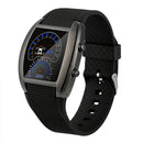 Fashion Men Aviation Turbo Dial Flash LED Watch Gift Casual Sports Car Meter