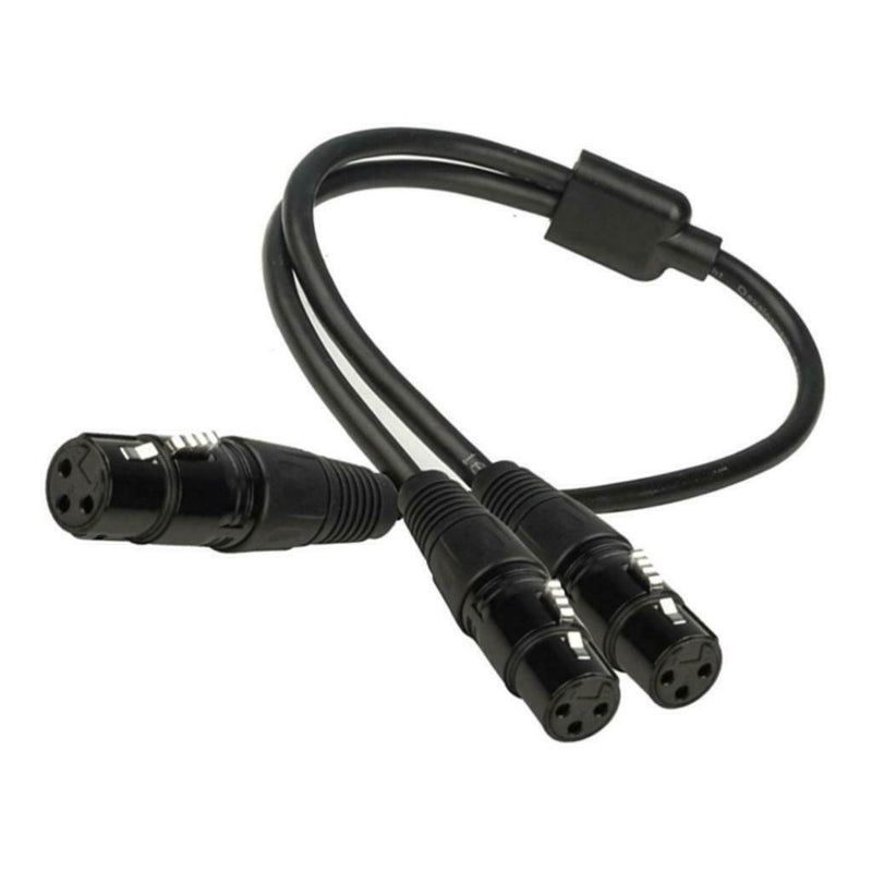 Female XLR Cable 3 Pin XLR To 2 Female Sockets Adapter Adapter Cable Adapter