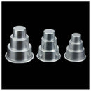 3x Mini 3-Tier Wedding Cake Tins Pudding Pan Baking Muffin Bakeware Mold, 3