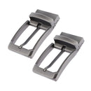 2pcs Reversible Belt Pin Buckle Single Prong Rectangle Buckle Replacement