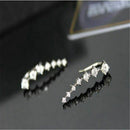 1 pair of new four-prong stud earrings earrings jewelry fashion jewelry fem