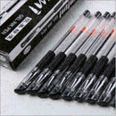12 Pcs Gel Ink Ballpoint Pen Black Ink Set Stationery Gift 100% Official ~ U0Q6