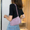 Retro Alligator PU Women Handbag Tote Street Underarm Shoulder Bag (Purple)