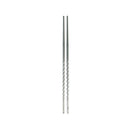 1 Pair Stainless Steel Chopsticks Chinese Reusable Non-Slip Sushi Chop Sticks M&