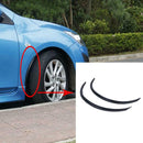 2pcs Universal Carbon Fiber Style Car Wheel Eyebrow Protector Fender Flares