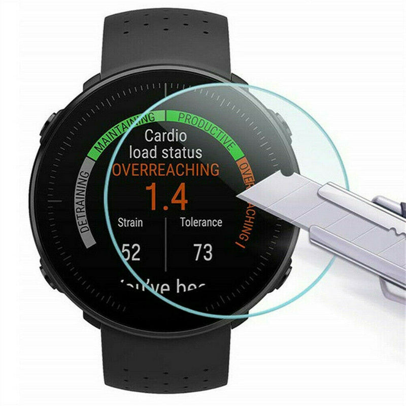 3x Clear Film Tempered Glass Screen Protector Case For Polar Vantage V/M Watch
