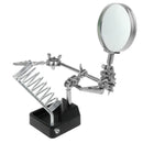 Magnifier W/ Stand Alligator Clip Auxiliary for Soldering Jewelry