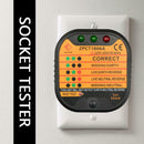 Electric Socket Testers Power Outlet Safety Leakage Voltage Detector (UK) A