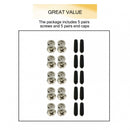 5 Sets Speed Jump Rope Cable Adjuster Adapter Screws Collar and End Caps