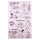 Pig Bicycle Seal Stamp Cutting Dies Stencil Set DIY Scrapbooking Embossing