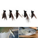 5pcs various dry fly hooks fishing trout flies hook lures tackle tool M&O BX