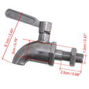 M12 Stainless Steel Beverage Drink Dispenser Wine Barrel Spigot Tap Faucet