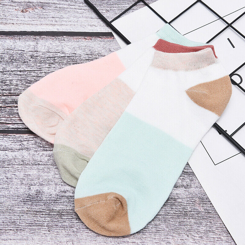 Stripe Cotton Sock Slippers Short Ankle Socks of women's socks harajuku  OZ