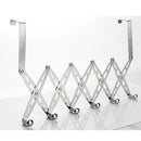 6 Hook Stainless Steel Over Door Hanger For Clothes Coat Robe Hanger Hanging