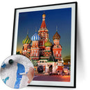 Painting By Numbers Kit DIY Castle Building Canvas Oil Art Picture Craft