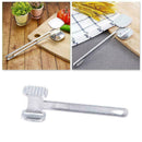 Stainless Steel Double Side Beaf Steak Mallet Meat Tenderizer Hammer HOT C4 T4L6
