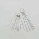 Car Carburetor Carbon Dirt Jet Remove Kit 10 Cleaning Needles 5 Brush Tool UNP