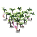 10pcs Artificial Coconut Tree Creative Scenery Decoration for   Tank Home