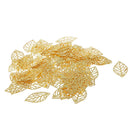 300pcs/ Lot Filigree Tree Leaf Pendant DIY Findings Hollow Cut Mix Color