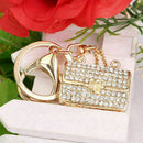 Modern Crystal Rhinestone Handbag Charm Pendant Keychain Key ! Bag Keyring O4B5