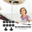 8pcs 2.5cm Non-slip Cymbal Felt Pads+Casing Pipe Tools Drum Kit Accessories