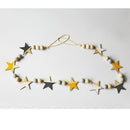 Wooden Star Garland Bunting Hanging Banner Baby Children's Room Decor