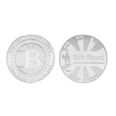 Silk Road Physical Bitcoins Souvenir Medal Coin Home Collectible Gifts
