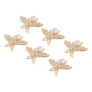 6Pcs Lovely Bee Shape Clasp Turn Lock Metal Hardware for DIY Handbag Shoulder
