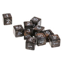 10pcs 6 Sided Dice D6 Polyhedral Dice for Dungeons and Dragons Table Games Gray