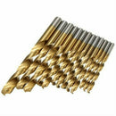 97pcs/Set Titanium Coated HSS High Speed Steel Twist Drill Bit 1.5-10mm