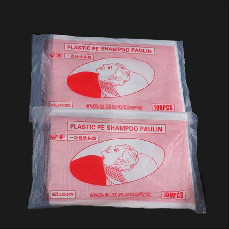 100X Disposable Hair Washing Pad Cutting Capes Hairdressing Dyeing Barber Apron