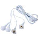 1 PC 4-Way Electrode Pads TENS Unit Lead Wires Cables Connection Massage To JR