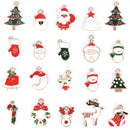 20Pcs/Set Enamel Alloy Mixed Christmas Charms Pendant Jewelry DIY Craft Making,a
