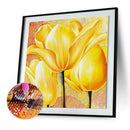 DIY Diamond Painting Kits Golden Flower Full Round Drill Handicraft (NX119)