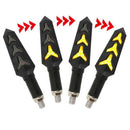 2Pcs Lamp Motorcycle LED Turn Signal Sequential Flowing Amber Indicator Light