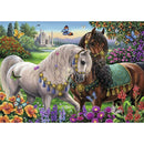 5D DIY Diamond Painting Garden Horses Cross Stitch Mosaic Kit Home Decor