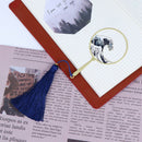 Shenlaichuan Surf Fan Wave Metal Fringed Bookmarks Brass Elegant Gift Bookmark U
