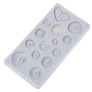 Silicone Button Shapes Cake Mould DIY Fondant Chocolate Cookie Ice Silicon Bj