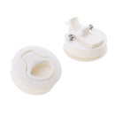 1 Pair White Nylon Marine Boat Locker Hatch Latch Turning Boat Lock Lift Handle