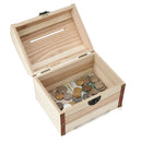 Wooden Piggy Bank Safe Money Box Savings With Lock Wood Carving Handmade