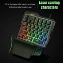 K1 Wired One Handed Mechanical Feel Gaming Keyboard RGB Backlit Keypad AU P9K4