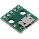 10Pcs MICRO USB to DIP Adapter 5Pin Female Connector PCB Converter Board â„–[